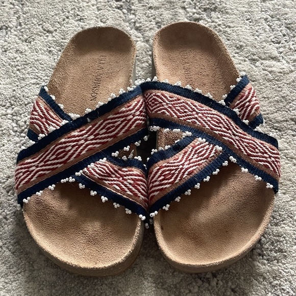 Ulla Johnson Red and Blue Sandals - Picture 2 of 7